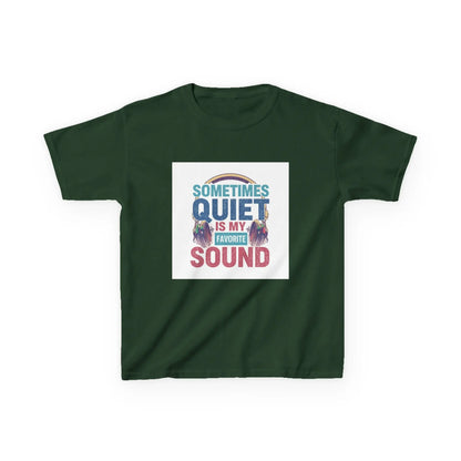 "Sometimes Quiet Is My Favorite Sound" - Kids Autism Awareness T-Shirt Printify