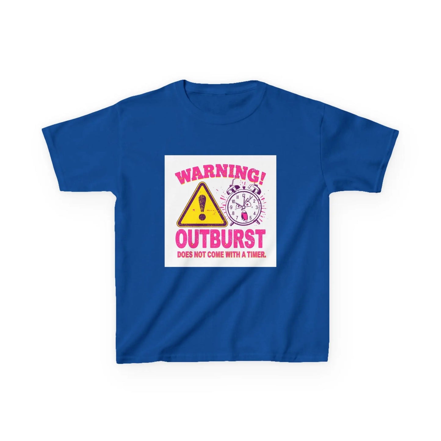 "Warning! Outburst Does Not Come With a Timer" - Kids Autism Awareness T-Shirt Printify