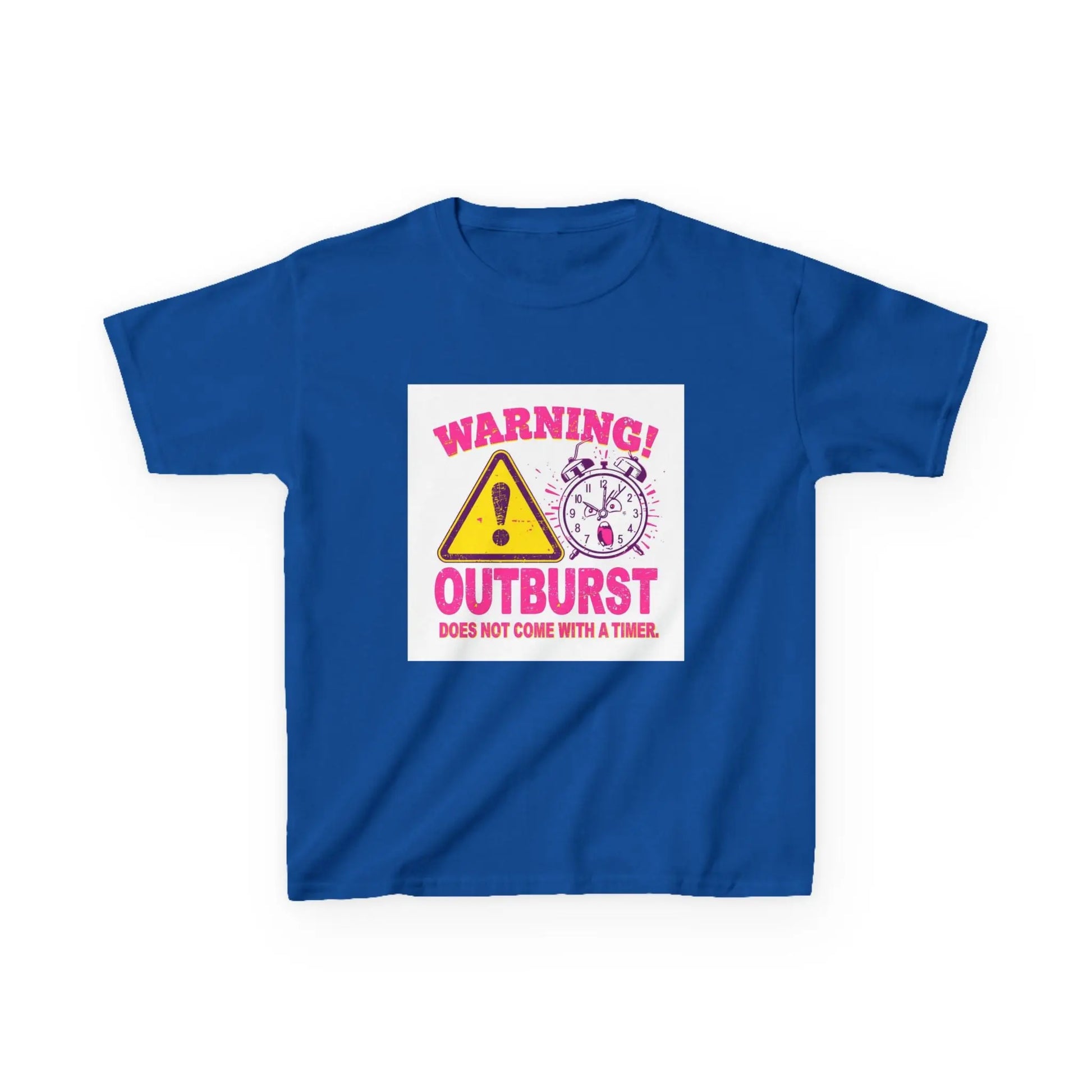 "Warning! Outburst Does Not Come With a Timer" - Kids Autism Awareness T-Shirt Printify