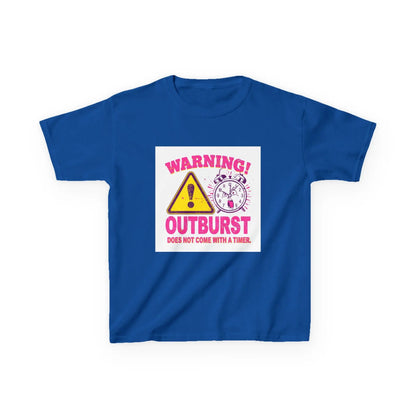 "Warning! Outburst Does Not Come With a Timer" - Kids Autism Awareness T-Shirt Printify