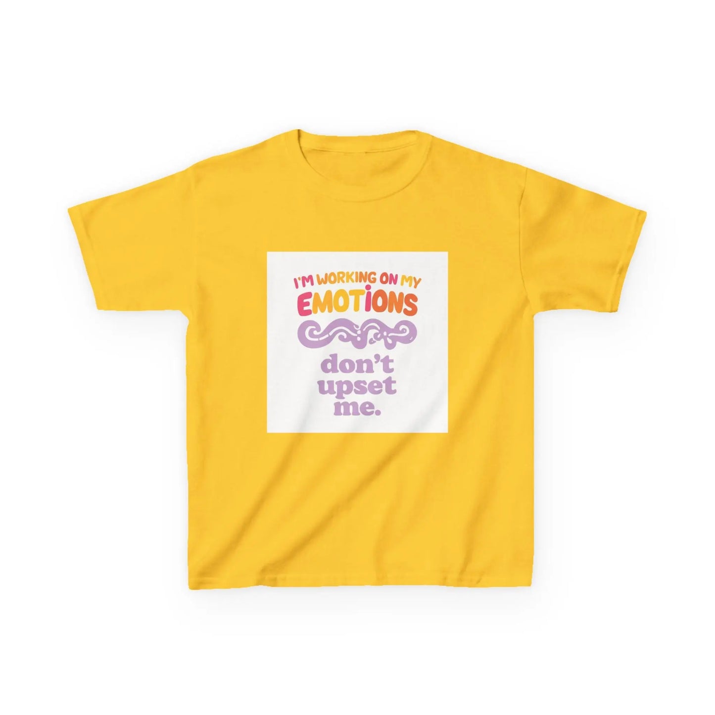 "I'm Working On My Emotions, Don't Upset Me" - Kids Autism Awareness T-Shirt Printify