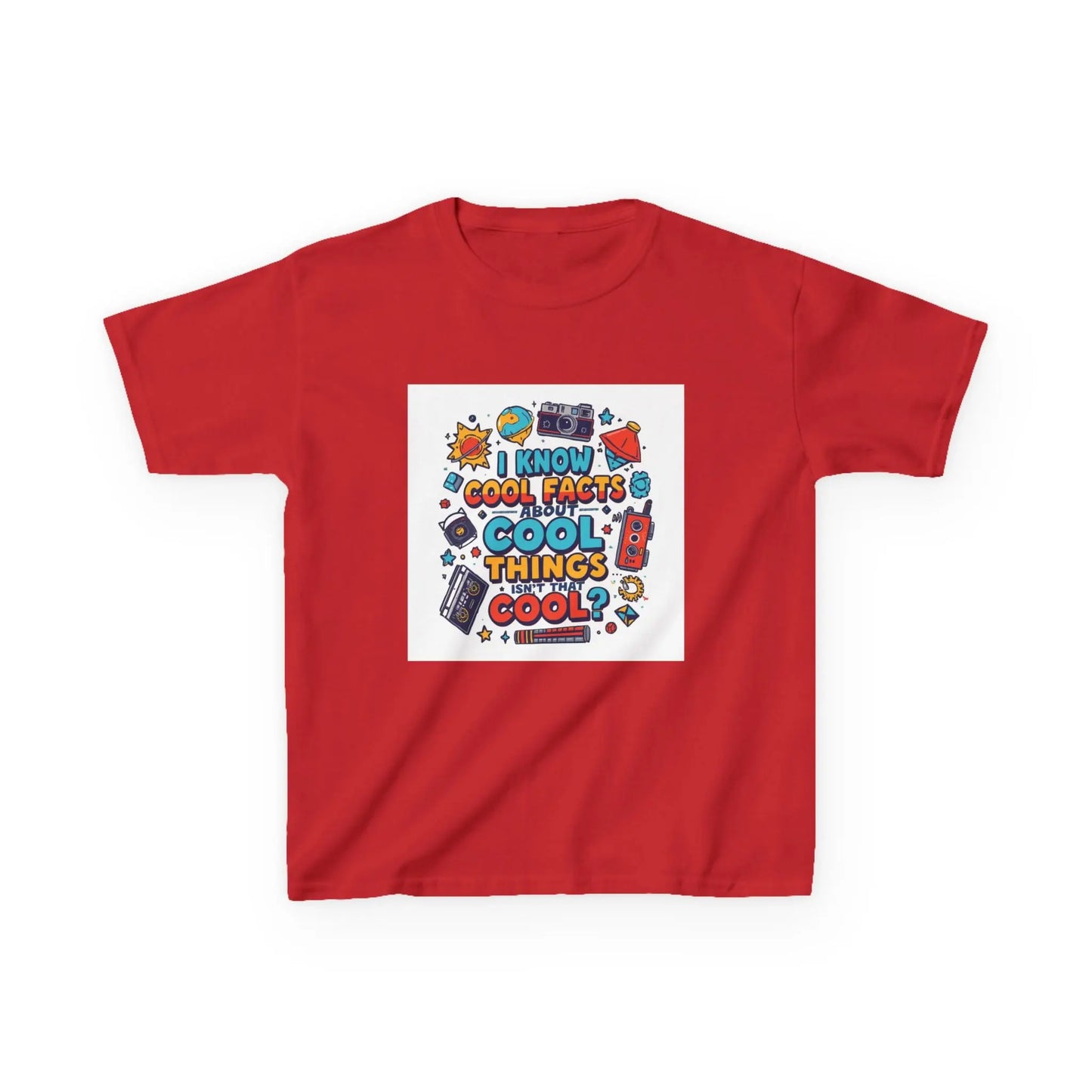 “I Know Cool Facts & Cool Things” - Kids Autism Awareness T-Shirt Printify