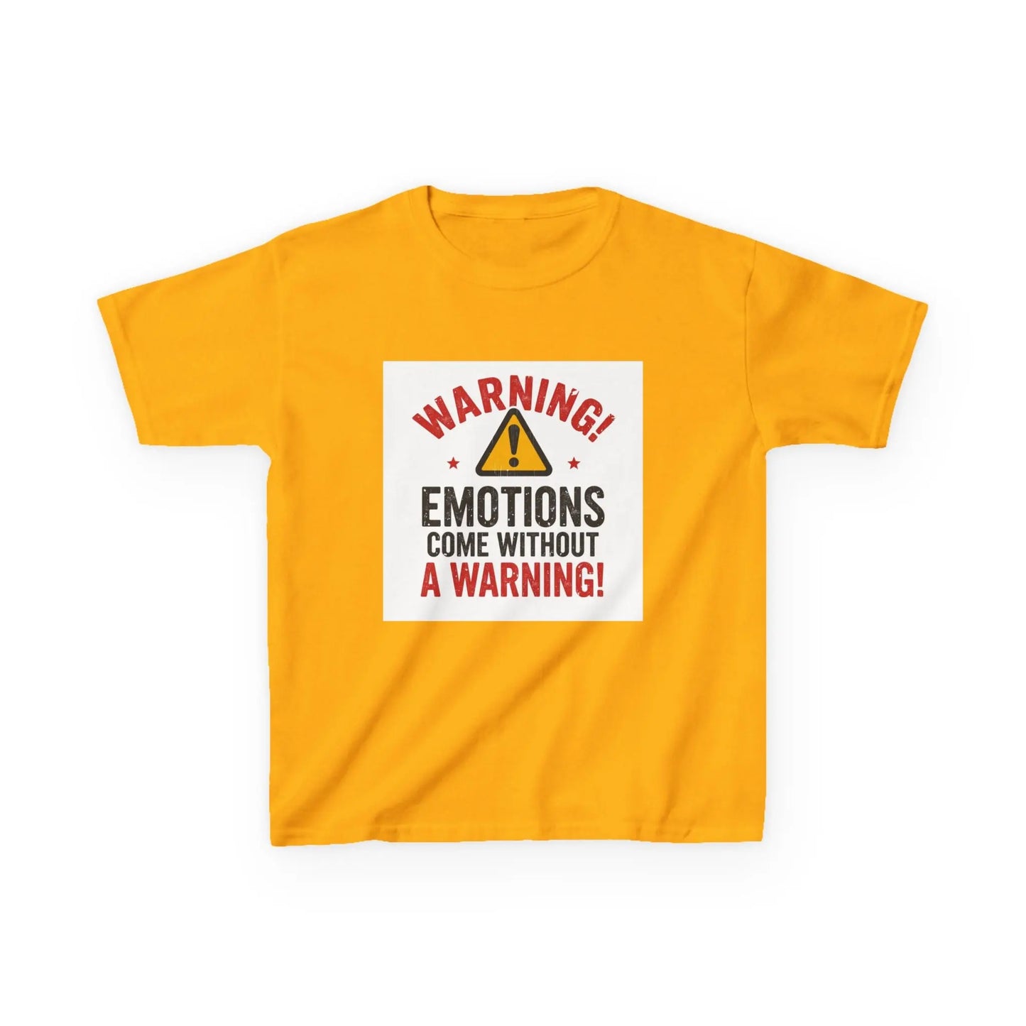 "Warning! Emotions Come Without a Warning" - Kids Autism Awareness T-Shirt Printify