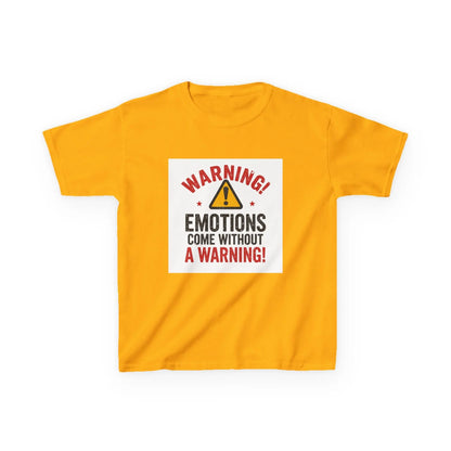 "Warning! Emotions Come Without a Warning" - Kids Autism Awareness T-Shirt Printify