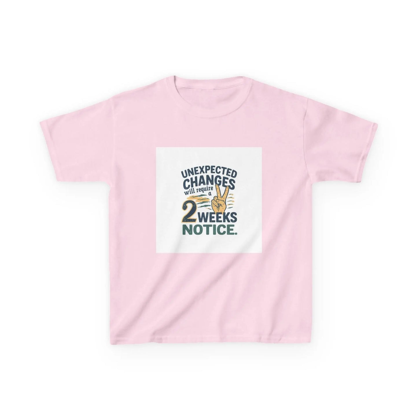 "Unexpected Changes Require 2 Weeks Notice" - Kids Autism Awareness T-Shirt Printify