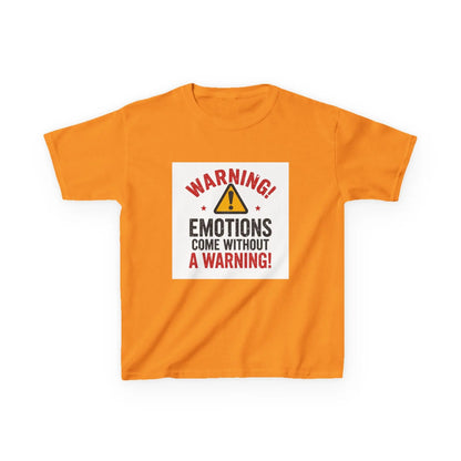 "Warning! Emotions Come Without a Warning" - Kids Autism Awareness T-Shirt Printify