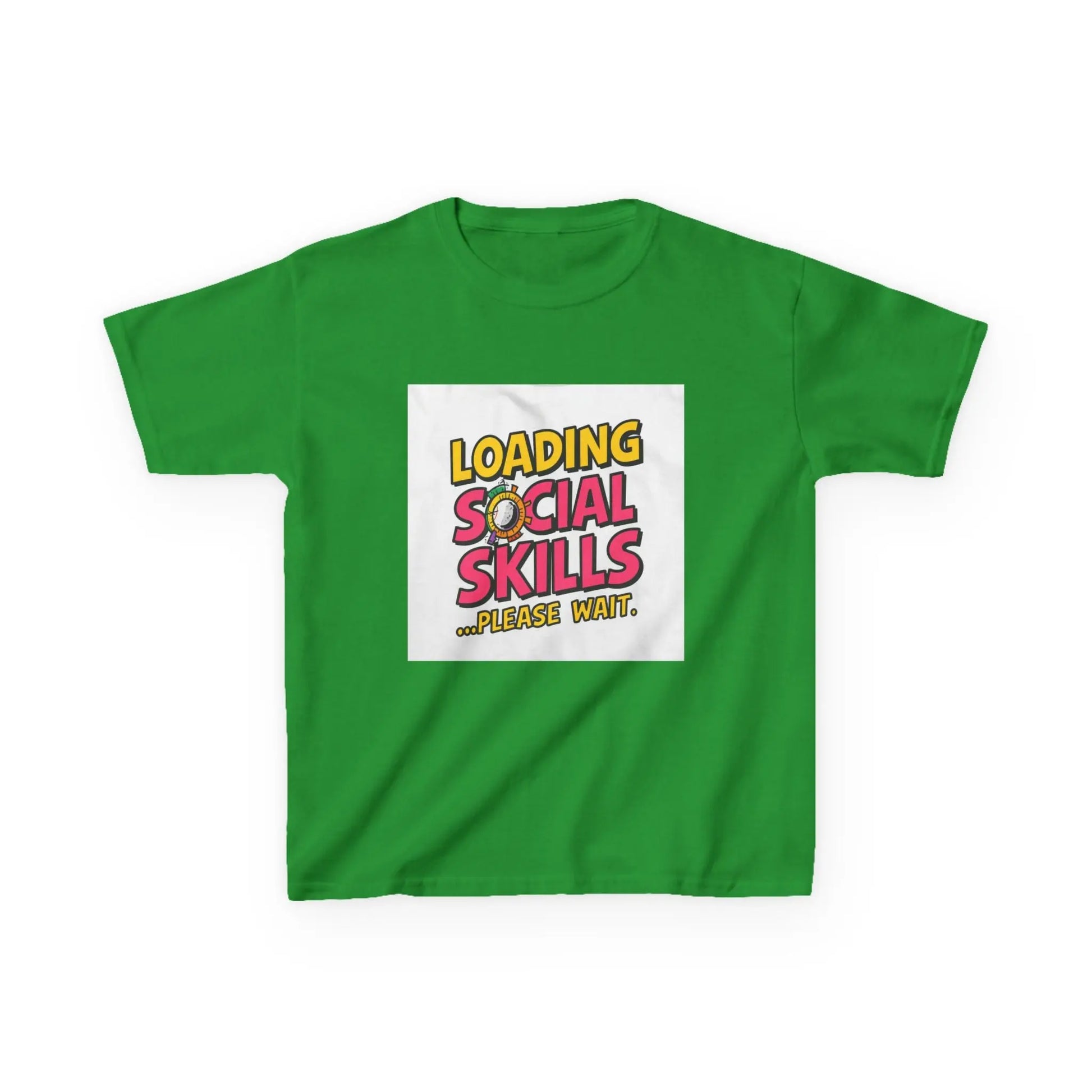 "Loading Social Skills...Please Wait" - Kids Autism Awareness T-Shirt Printify