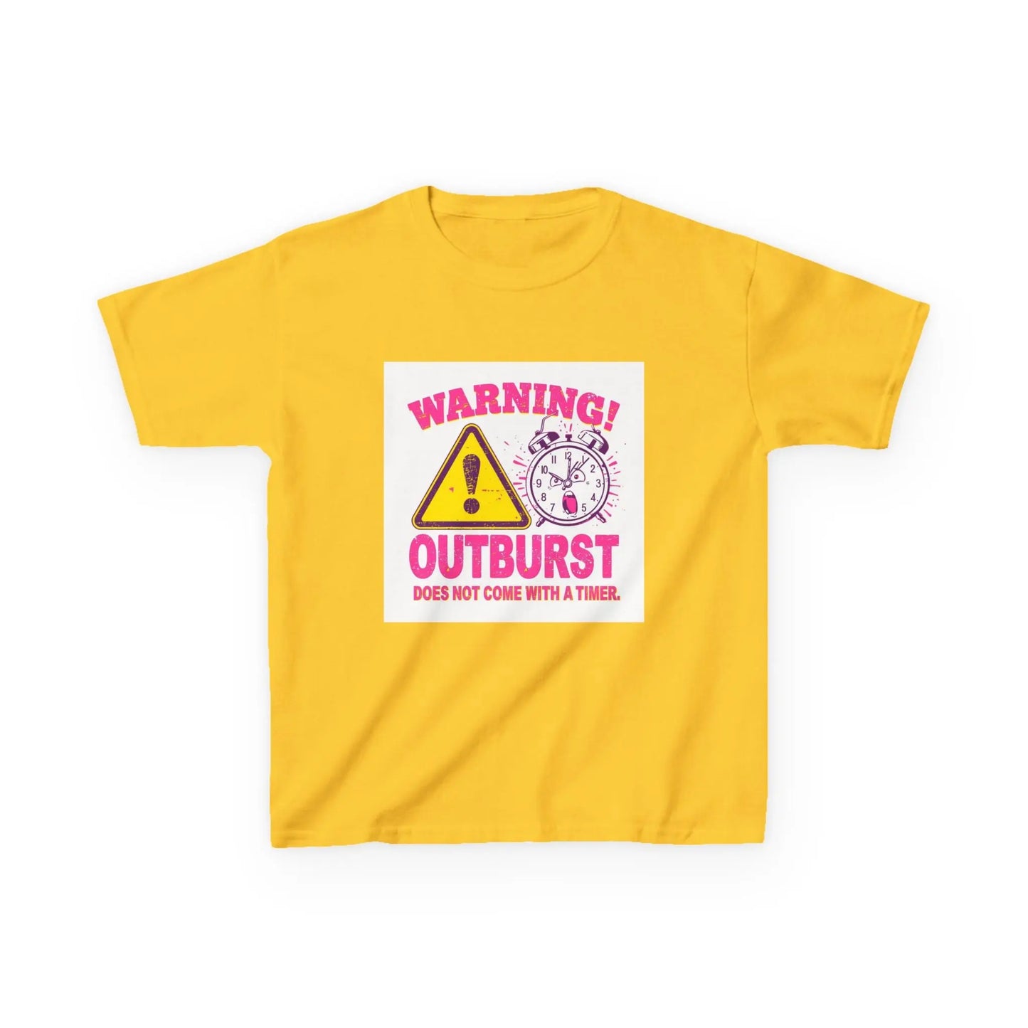 "Warning! Outburst Does Not Come With a Timer" - Kids Autism Awareness T-Shirt Printify