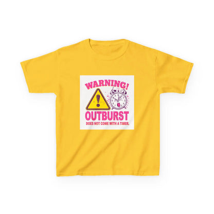 "Warning! Outburst Does Not Come With a Timer" - Kids Autism Awareness T-Shirt Printify