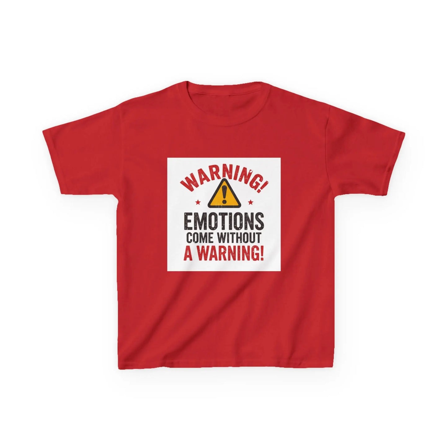 "Warning! Emotions Come Without a Warning" - Kids Autism Awareness T-Shirt Printify