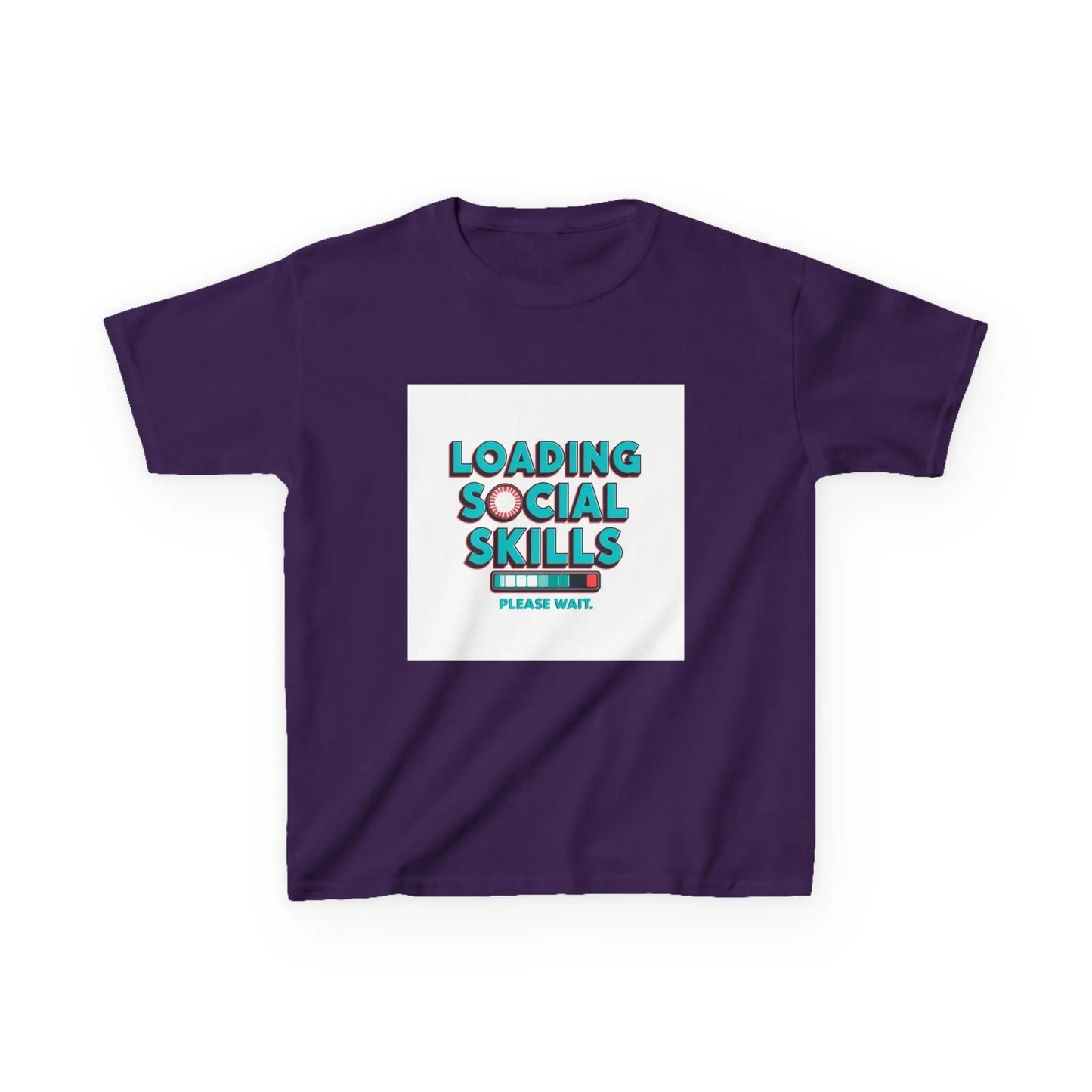 "Loading Social Skills, Please Wait" - Kids Autism Awareness T-Shirt Printify