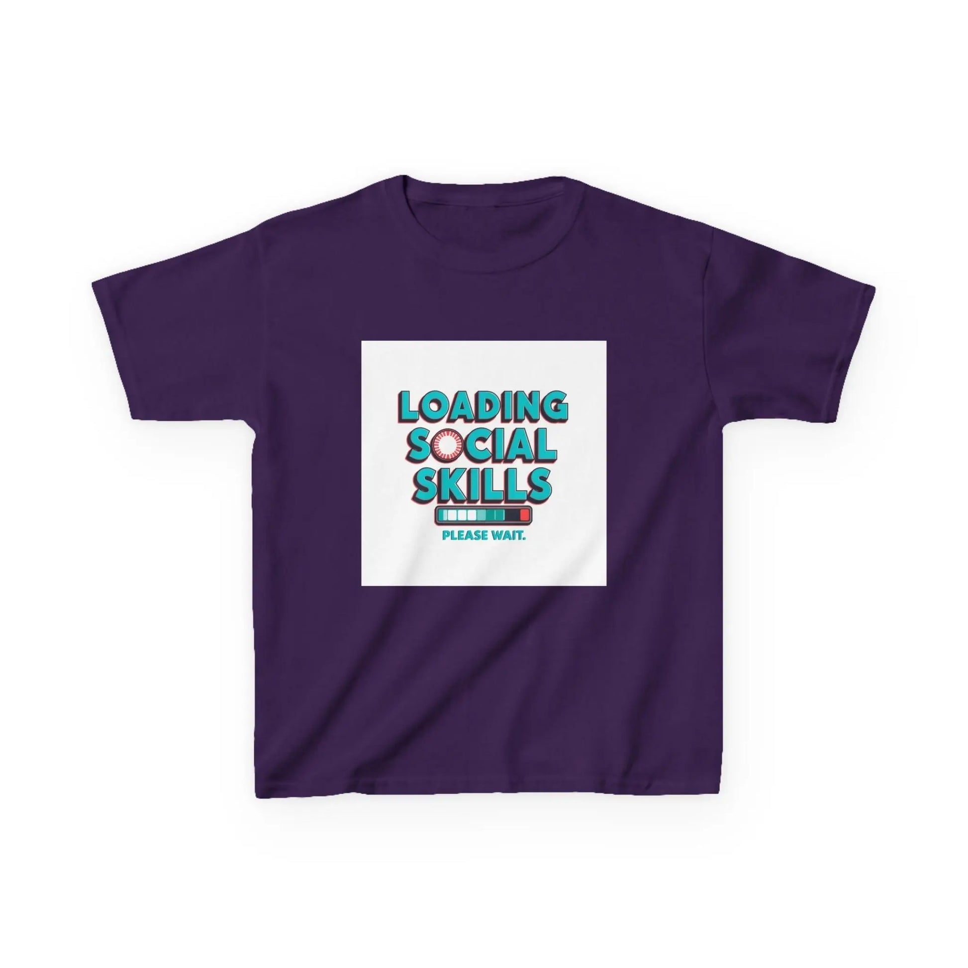 "Loading Social Skills, Please Wait" - Kids Autism Awareness T-Shirt Printify