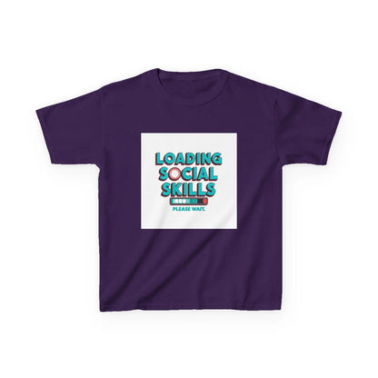 "Loading Social Skills, Please Wait" - Kids Autism Awareness T-Shirt Printify