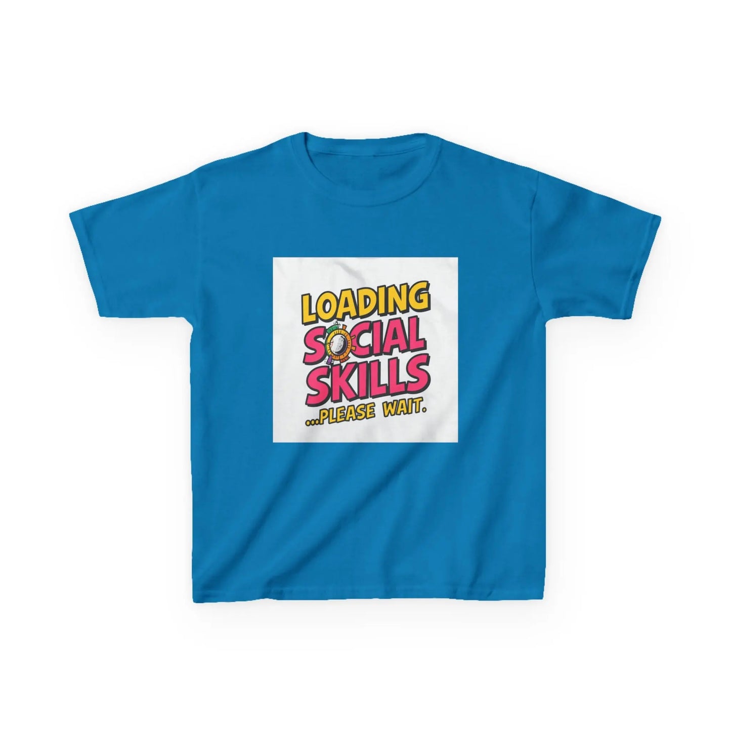 "Loading Social Skills...Please Wait" - Kids Autism Awareness T-Shirt Printify