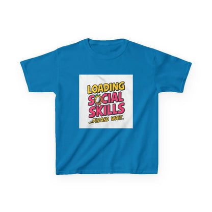 "Loading Social Skills...Please Wait" - Kids Autism Awareness T-Shirt Printify