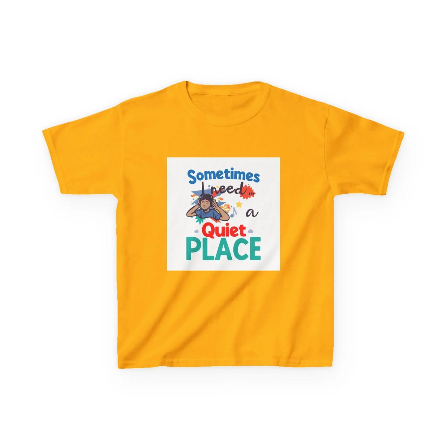 "Sometimes I Need a Quiet Place" Cute Nap-Time Tee - Kids Autism Awareness T-Shirt Printify