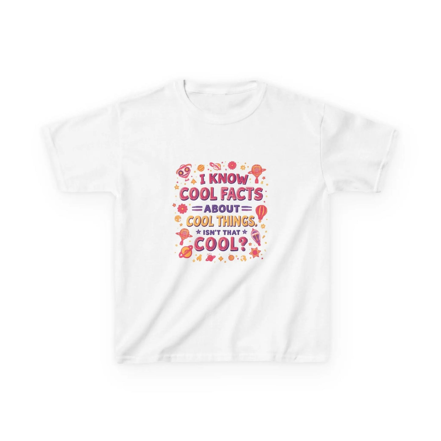 "I Know Cool Facts About Cool Things" - Kids Autism Awareness T-Shirt Printify