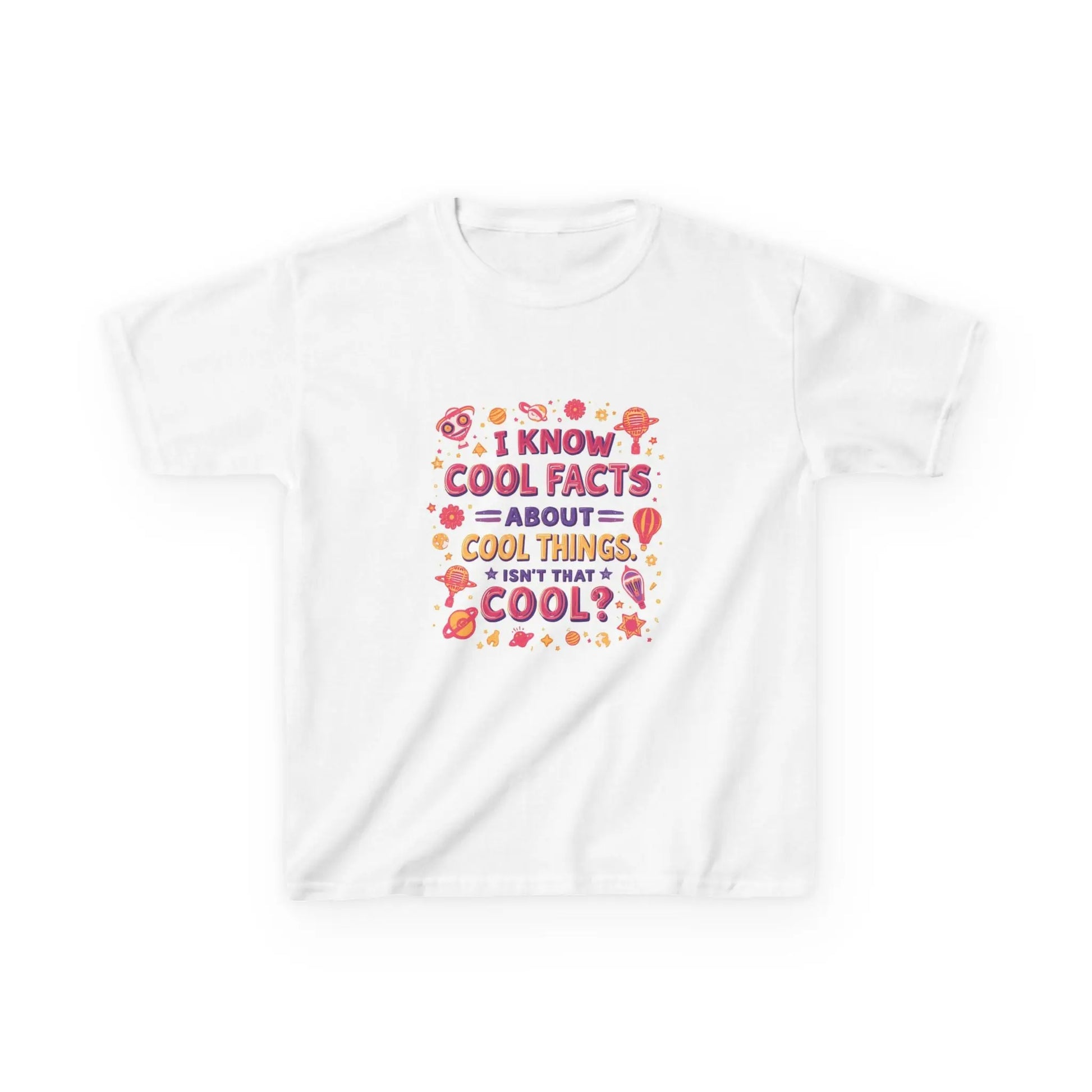 "I Know Cool Facts About Cool Things" - Kids Autism Awareness T-Shirt Printify