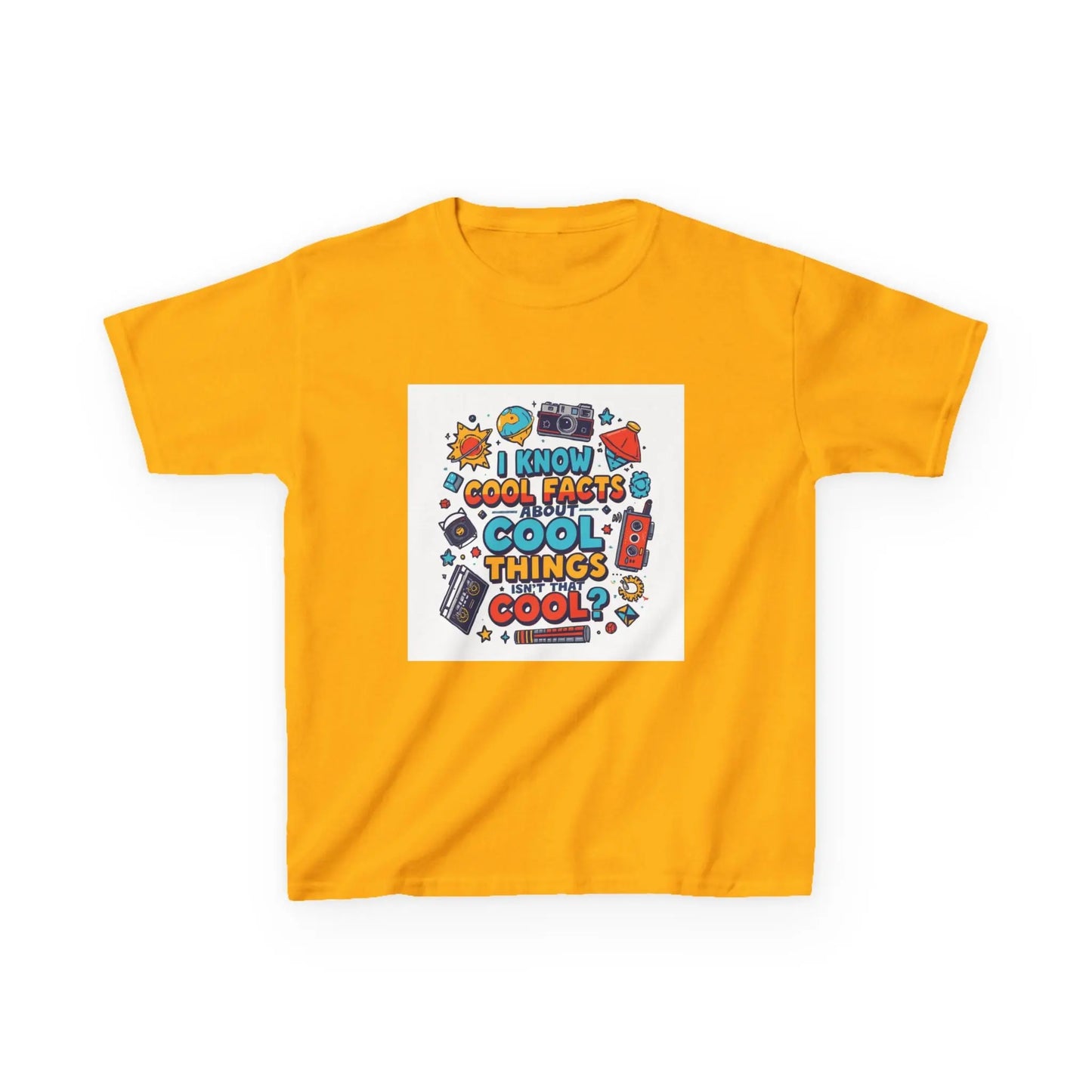 “I Know Cool Facts & Cool Things” - Kids Autism Awareness T-Shirt Printify
