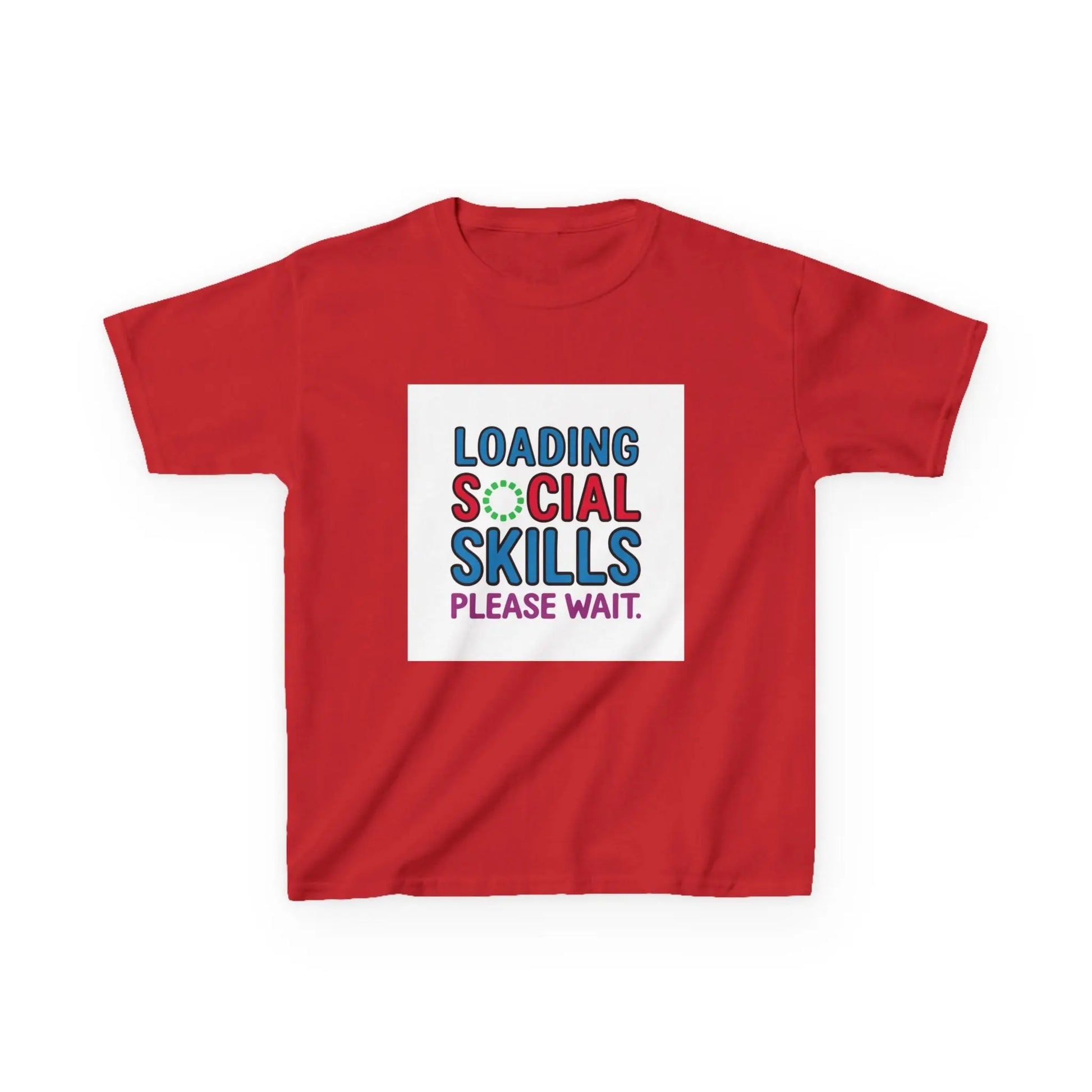 "Loading Social Skills, Please Wait" - Kids Autism Awareness T-Shirt Printify