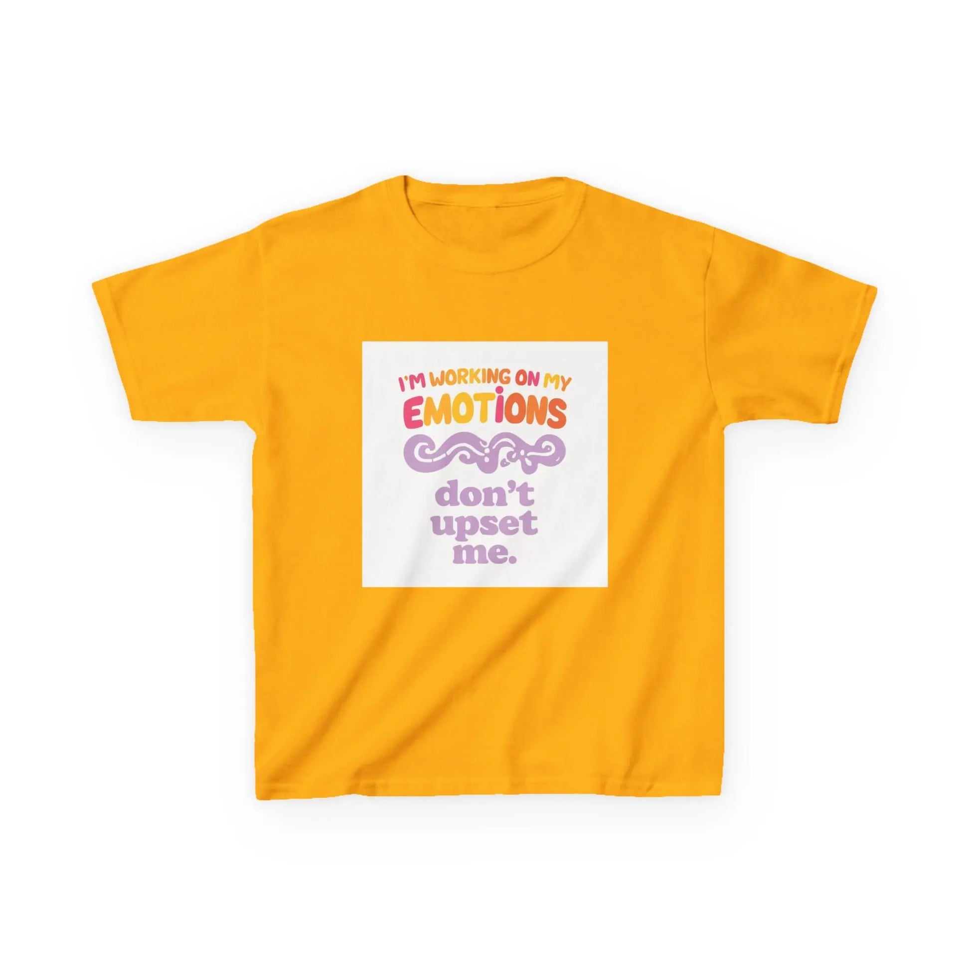 "I'm Working On My Emotions, Don't Upset Me" - Kids Autism Awareness T-Shirt Printify