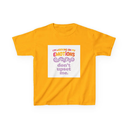 "I'm Working On My Emotions, Don't Upset Me" - Kids Autism Awareness T-Shirt Printify