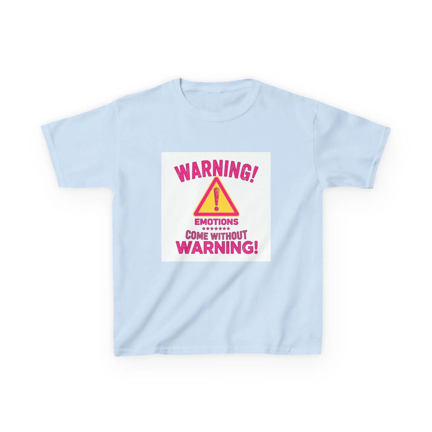 "Warning! Emotions Come Without Warning" - Kids Autism Awareness T-Shirt Printify
