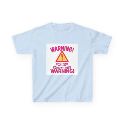 "Warning! Emotions Come Without Warning" - Kids Autism Awareness T-Shirt Printify
