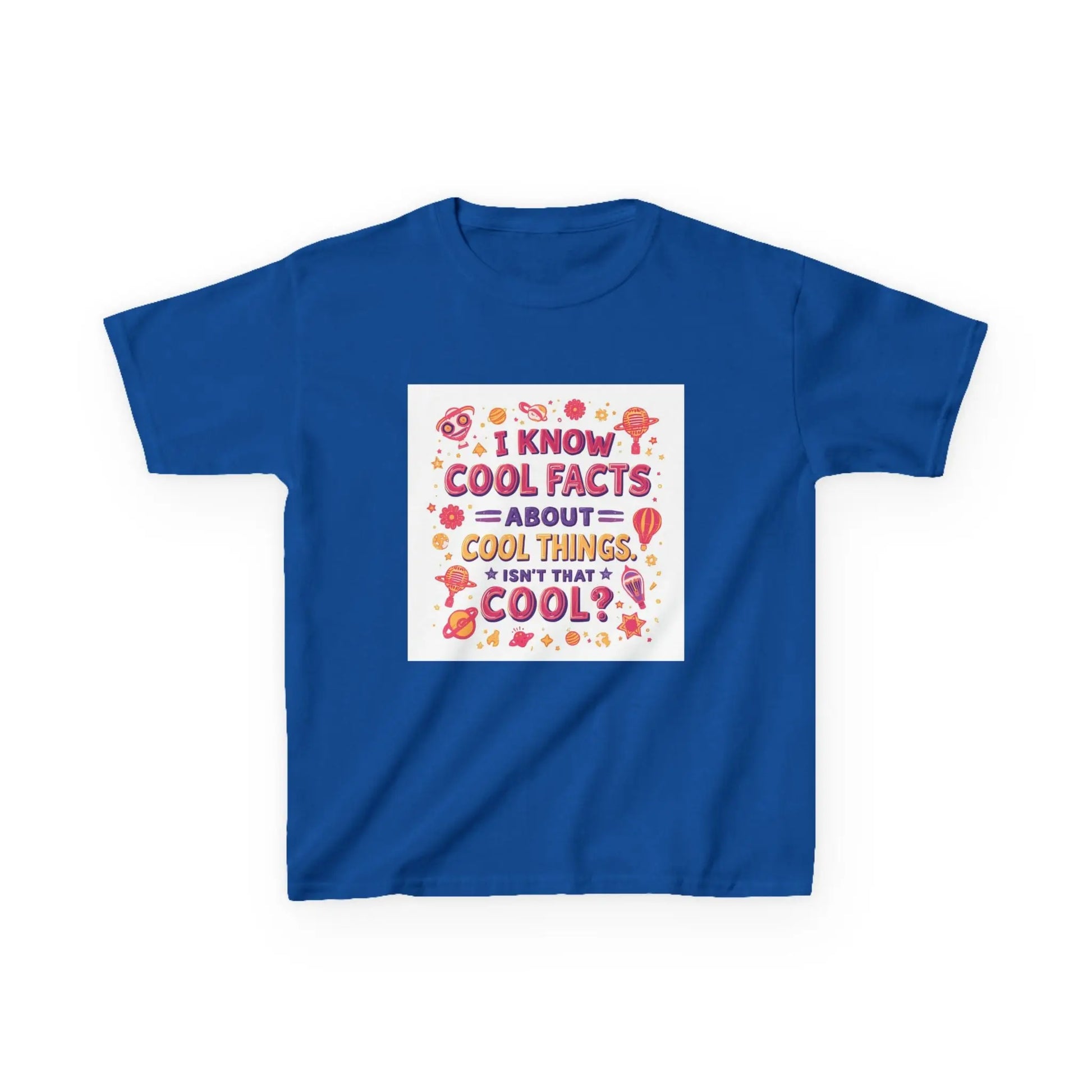 "I Know Cool Facts About Cool Things" - Kids Autism Awareness T-Shirt Printify