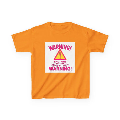 "Warning! Emotions Come Without Warning" - Kids Autism Awareness T-Shirt Printify