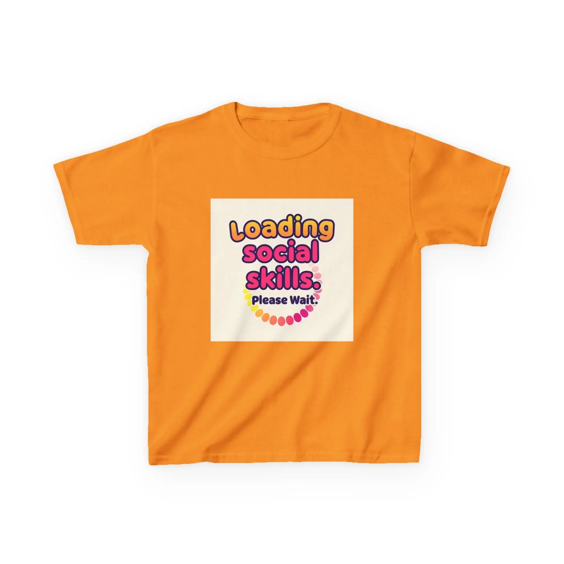 "Loading Social Skills... Please Wait" - Kids Autism Awareness T-Shirt Printify