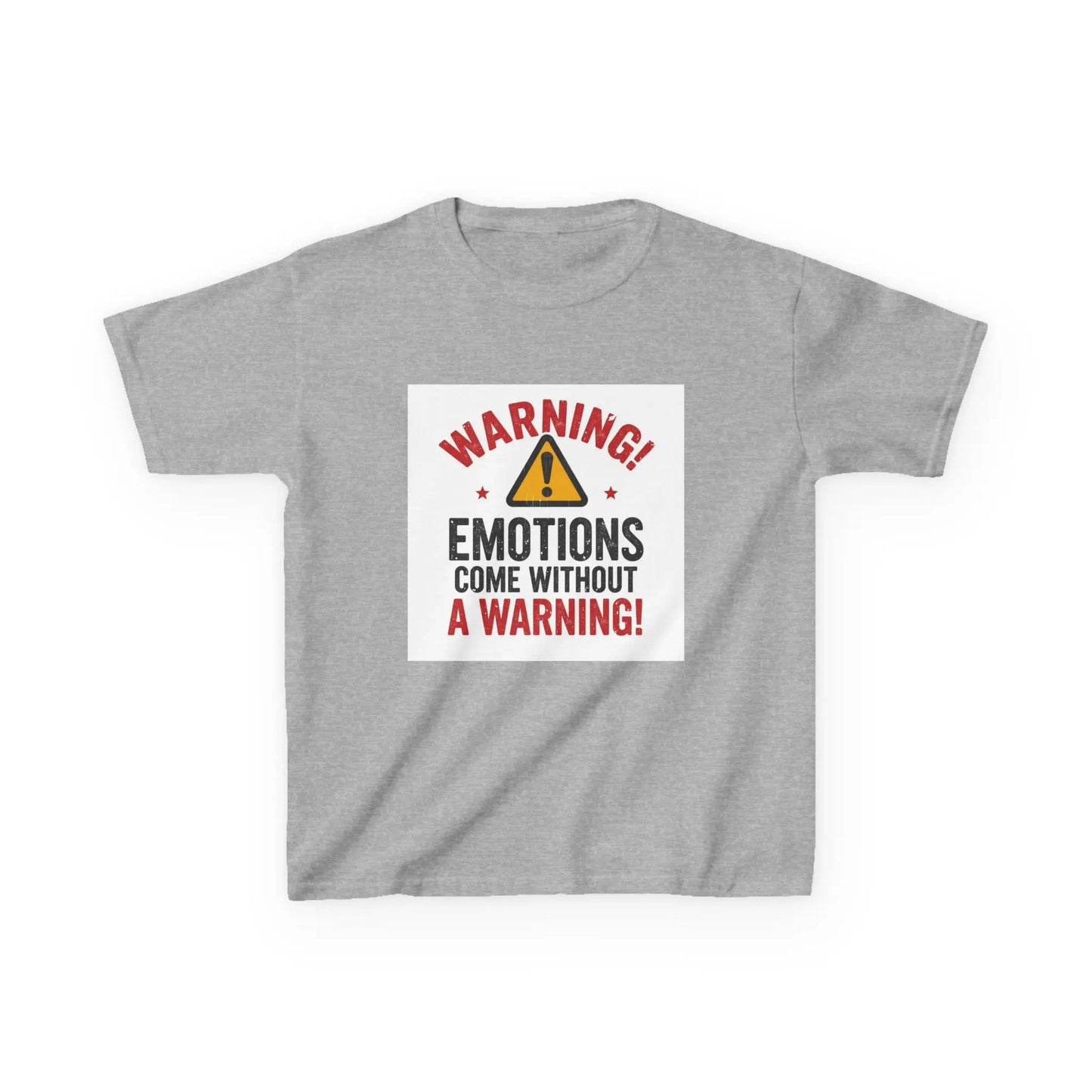 "Warning! Emotions Come Without a Warning" - Kids Autism Awareness T-Shirt Printify