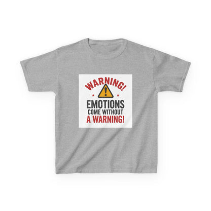 "Warning! Emotions Come Without a Warning" - Kids Autism Awareness T-Shirt Printify