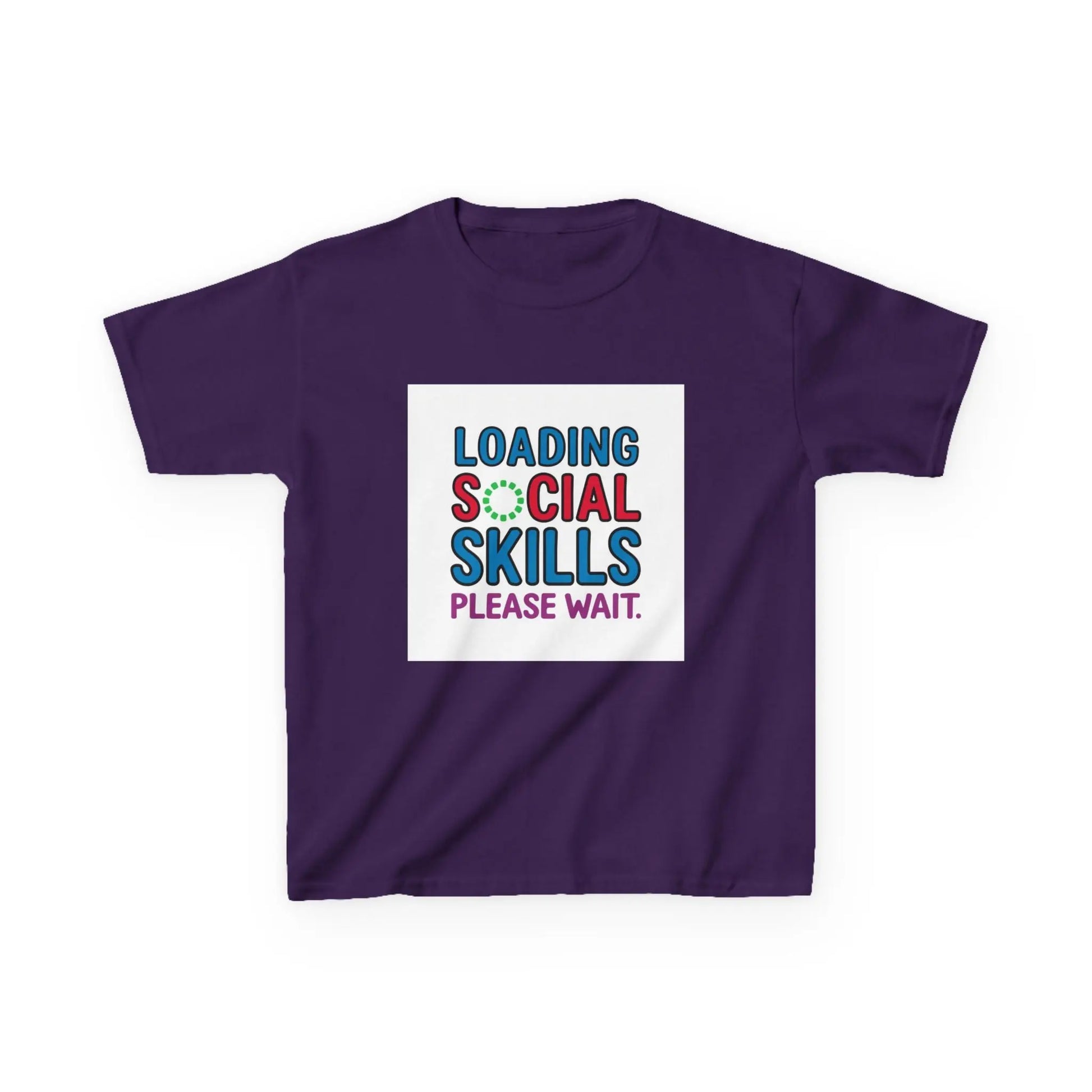 "Loading Social Skills, Please Wait" - Kids Autism Awareness T-Shirt Printify