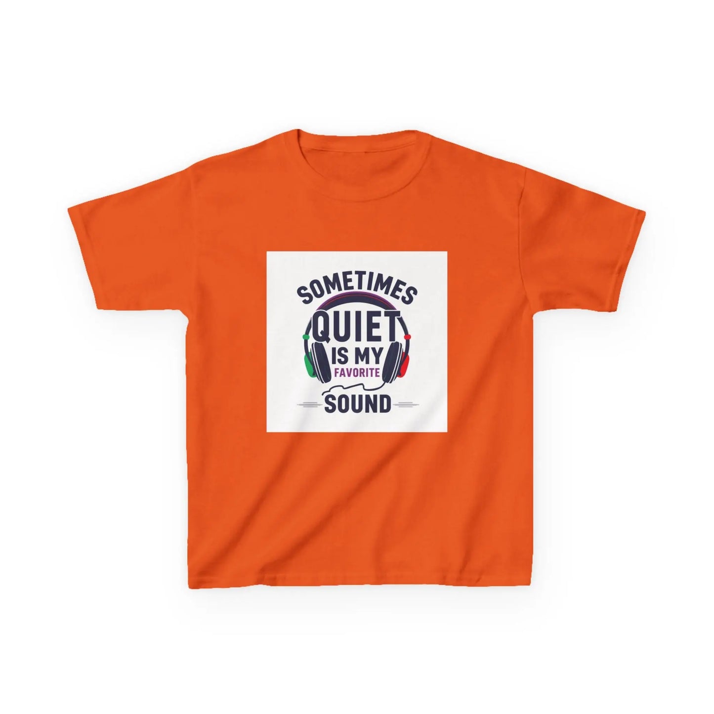 "Sometimes Quiet Is My Favorite Sound" - Kids Autism Awareness T-Shirt Printify