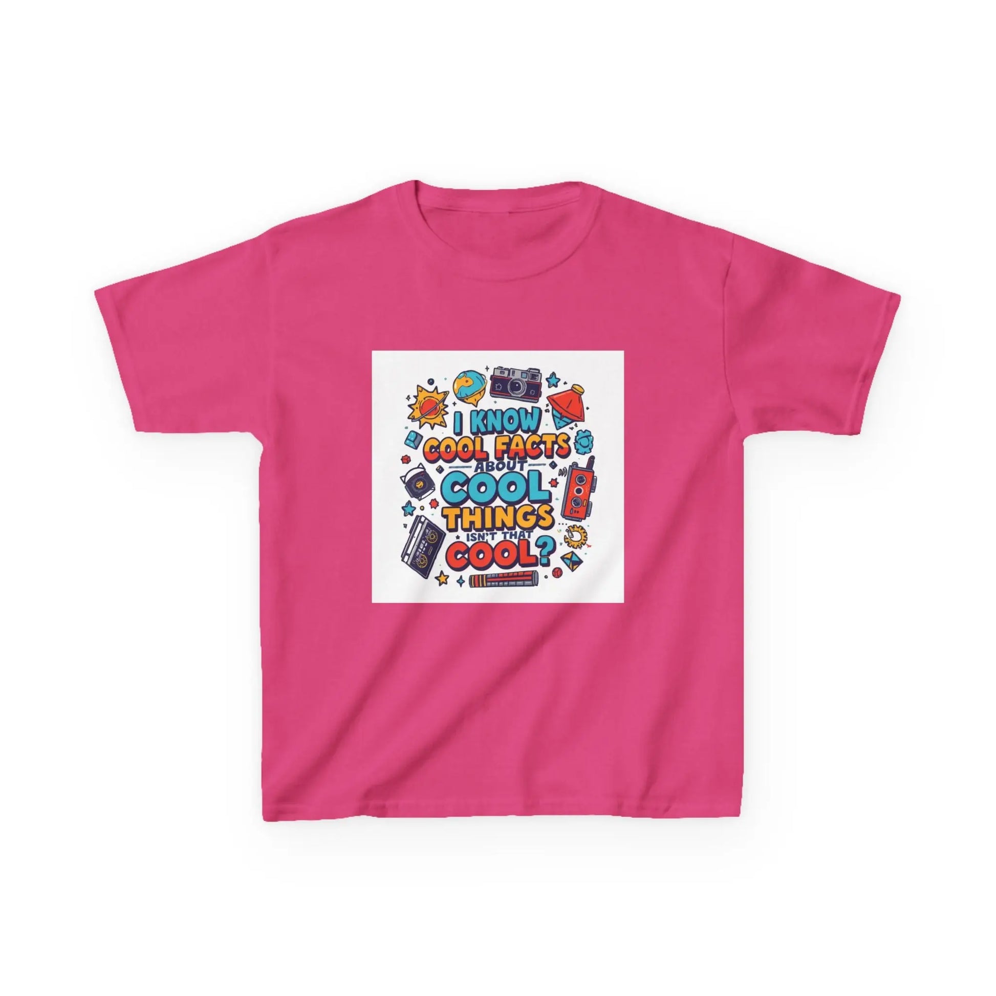 “I Know Cool Facts & Cool Things” - Kids Autism Awareness T-Shirt Printify