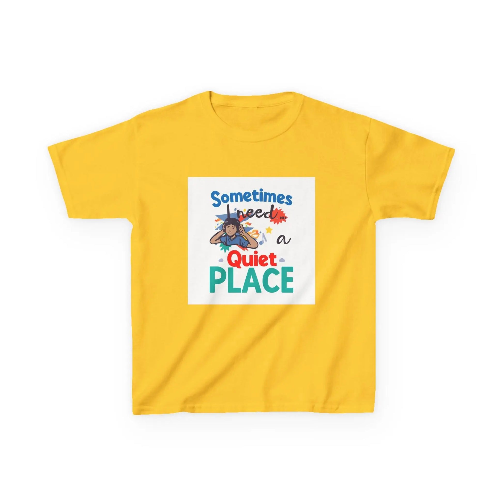 "Sometimes I Need a Quiet Place" Cute Nap-Time Tee - Kids Autism Awareness T-Shirt Printify