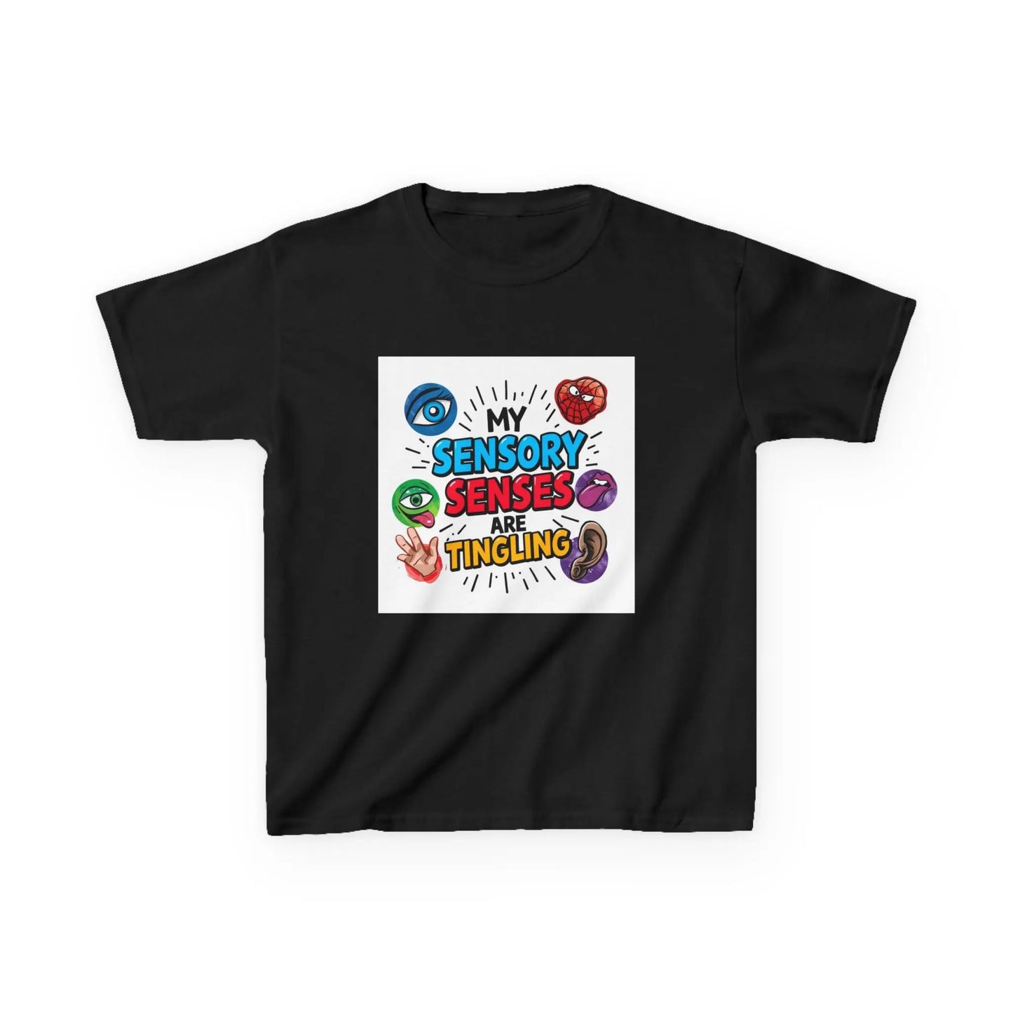“My Sensory Senses Are Tingling” - Kids Autism Awareness T-Shirt Printify
